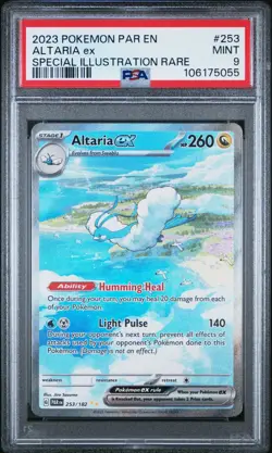 2023 POKEMON PAR EN-PARADOX RIFT 253 ALTARIA EX SPECIAL ILLUSTRATION RARE PSA 9 - Image 1