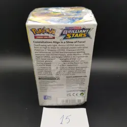 Pokemon Brilliant Stars Half booster box 18 Packs Small tear shrink see pics - Image 3
