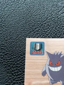 Gengar LV.68 Pokemon Sticker Bronze Japanese No.D63 Rare Nintendo Japan F/S - Image 3