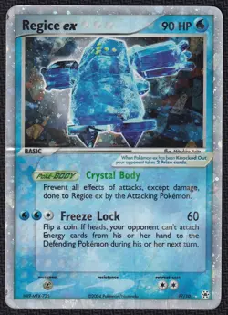 Pokemon Regice ex 97/101 Holo EX Hidden Legends - Image 1
