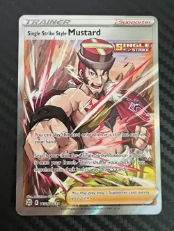 Pokemon TCG Single Strike Style Mustard Brilliant Stars TG28/TG30 Holo NM - Image 1