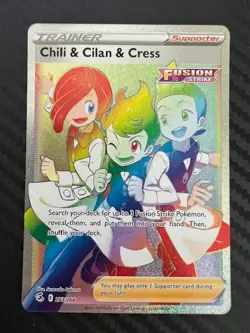 Pokemon TCG Chili & Cilan & Cress Fusion Strike 273/264 Holo Secret Rare VLP - Image 1