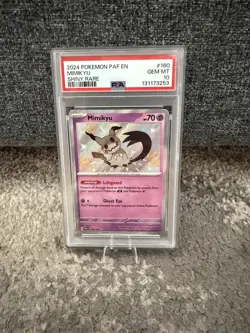Pokemon Mimikyu PAF En-Paldean Fates 160/091 Shiny Rare PSA 10 - Image 1