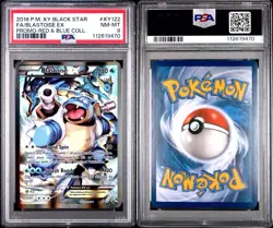 Pokemon TCG Blastoise EX XY122 Full Art Holo Black Star Promo PSA 8 - Image 3