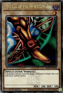Yugioh! LP Left Leg of the Forbidden One - MP24-EN003 - Quarter Century Secret R - Image 1