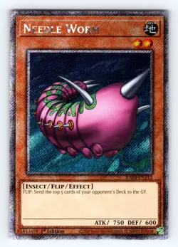 Yugioh Needle Worm RA04-EN112 Platinum Secret Rare - NM ?? - Image 1