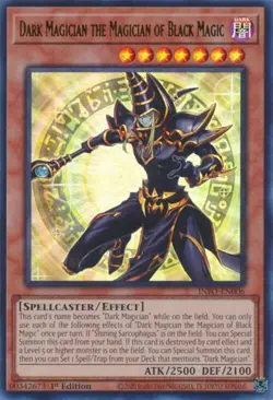 Yugioh! LP Dark Magician the Magician of Black Magic - INFO-EN006 - Ultra Rare - - Image 1