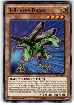 Yugioh B-Buster Drake SDKS-EN002 Super Rare 1st Ed NM - Image 1