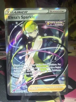 Elesa's Sparkle 260/264 Fusion Strike Full Art Ultra Rare Holo Pokemon Card NM - Image 1