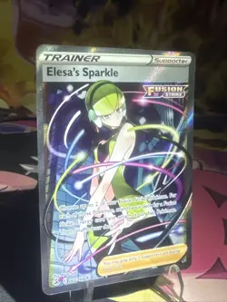 Elesa's Sparkle 260/264 Fusion Strike Full Art Ultra Rare Holo Pokemon Card NM - Image 3