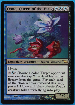 Oona, Queen of the Fae FOIL Shadowmoor NM Blue Black Rare CARD (508117) ABUGames - Image 1