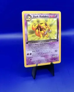 Dark Kadabra 39/82 1st Edition Non Holo Team Rocket Pokemon Card TCG WOTC NM - Image 2