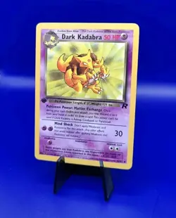 Dark Kadabra 39/82 1st Edition Non Holo Team Rocket Pokemon Card TCG WOTC NM - Image 3