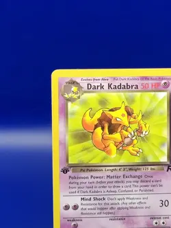 Dark Kadabra 39/82 1st Edition Non Holo Team Rocket Pokemon Card TCG WOTC NM - Image 4