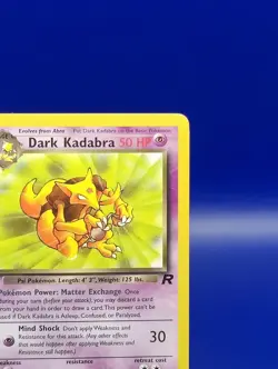 Dark Kadabra 39/82 1st Edition Non Holo Team Rocket Pokemon Card TCG WOTC NM - Image 5