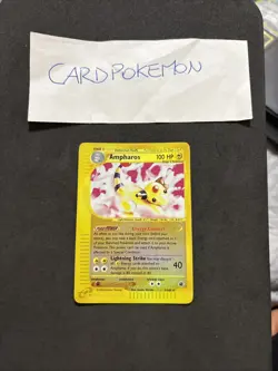 Pokemon Card Ampharos 2/165 Expedition -Eng-holo Reverse-Nm! - Image 1