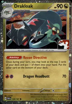 Drakloak Holo Common Prize Pack Series Cards 129/167 NM - Image 1