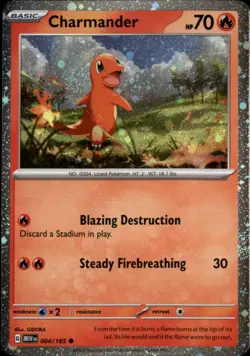 Charmander - (Cosmos Holo) Holo Promo Miscellaneous Cards & Products 004/165 NM - Image 1