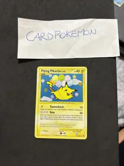 Pokemon Card Flying Pikachu LIV. 12 113/111-L'Ascesa Dei Rivali-Ita-Holo -Exc! - Image 1