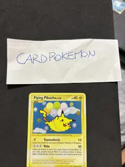 Pokemon Card Flying Pikachu LIV. 12 113/111-L'Ascesa Dei Rivali-Ita-Holo -Exc! - Image 2