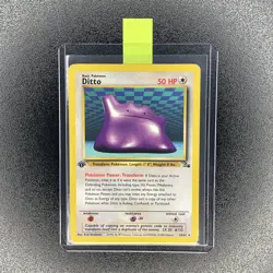 🔥 Ditto 18/62 1st Edition🔥Original Non Holo Rare Fossil Set Pokemon Card 1999 - Image 1