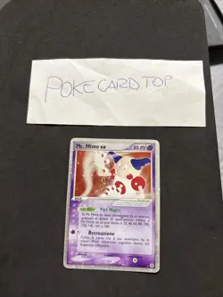 Pokemon card Mr Mime Ex 111/112- Rosso Fuoco Verde Foglia-Ita-swirl-Holo-Good! - Image 1