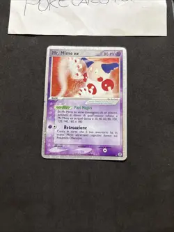 Pokemon card Mr Mime Ex 111/112- Rosso Fuoco Verde Foglia-Ita-swirl-Holo-Good! - Image 3