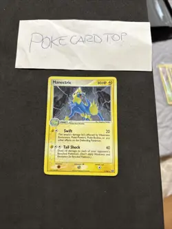 Pokemon Card Manectric 7/106 - Ex Emerald - Holo-Eng-Swirl-Good! - Image 1