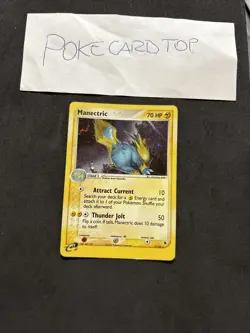 Pokemon Card Manectric 9/109 Holo EX Ruby & Sapphire-Eng-good! - Image 1