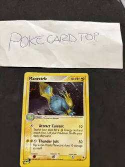 Pokemon Card Manectric 9/109 Holo EX Ruby & Sapphire-Eng-good! - Image 2