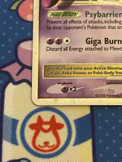 Mewtwo LV.X DP28 Black Star Promo 2008 Holo Rare Pokemon Card TCG - Image 2