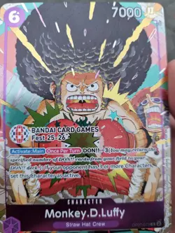 Monkey.D.Luffy (BANDAI Card Games Fest 25-26) Op07-073 One Piece Promotion Card - Image 1