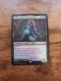 MTG Foil 'Tergrid, God of Fright/Lantern Card Near Mint Condition - Image 1