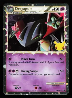 Dragapult (Prime) SWSH132 Holo Celebrations Promo Pokemon Card - Image 1