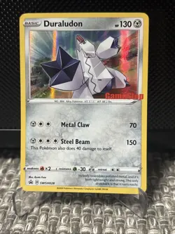 Duraludon GameStop Exclusive Stamp Promo SWSH028 Pokemon Card Holo - Image 1