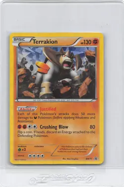 Terrakion - BW71 - Cracked Ice Holo - Black Star Promo - POKEMON CARD - NM - Image 1