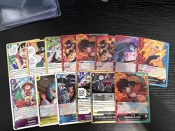 One Piece Carrying On His Will 14 Card Lot - Rares - Image 1