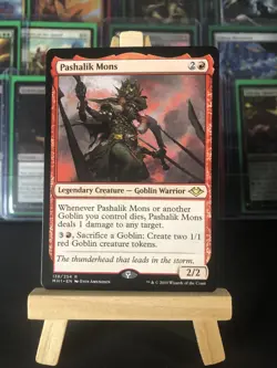1x PASHALIK MONS - Goblin - Modern Horizons Rare - MTG Card - 138/254 Near Mint - Image 1