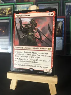1x PASHALIK MONS - Goblin - Modern Horizons Rare - MTG Card - 138/254 Near Mint - Image 2