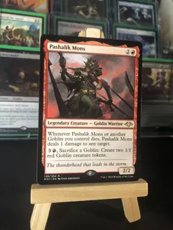 1x PASHALIK MONS - Goblin - Modern Horizons Rare - MTG Card - 138/254 Near Mint - Image 3