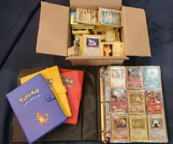 Pokemon Card Lot - Binders + Loose Cards! Holo Binder w/ Charizard, Pikachu, + - Image 1