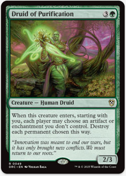 1 x Druid of Purification - DRC - LP - MTG - Image 1