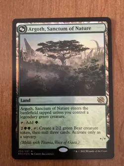 MTG FOIL Argoth, Sanctum of Nature (Bottom) - The Brothers' War Card # 256 - Image 1