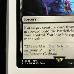 MTG Final Fantasy Reanimate 0282 Regular (Rare) - Image 4