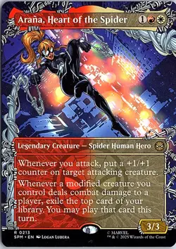 Arana, Heart of the Spider (Borderless) R Marvel's Spider-Man 213 NM Magic - Image 1