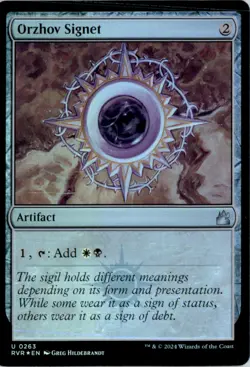 Orzhov Signet Ravnica Remastered RVR Foil NM - Image 1