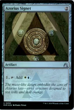 Azorius Signet Ravnica Remastered RVR Foil NM - Image 1