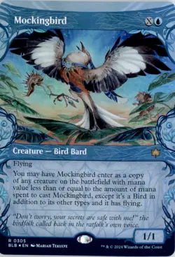 Mockingbird (Showcase) Bloomburrow BLB Foil NM - Image 1