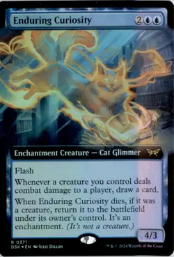Enduring Curiosity (Extended Art) Duskmourn: House of Horror DSK Foil NM - Image 1