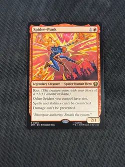 Spider-Punk SPM 0092 Rare MTG Marvel's Spider-Man - Image 1